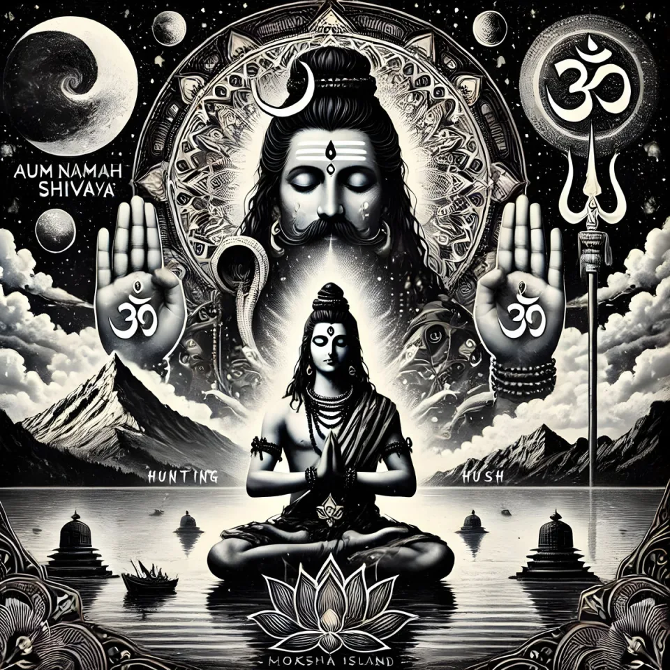Cover art for Moksha Island by Hunting Hush